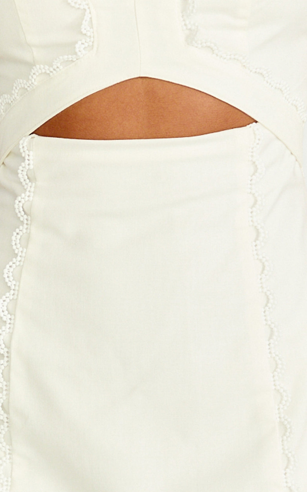 Carolyn Mini Dress - V Neck Puff Sleeve Dress in White
