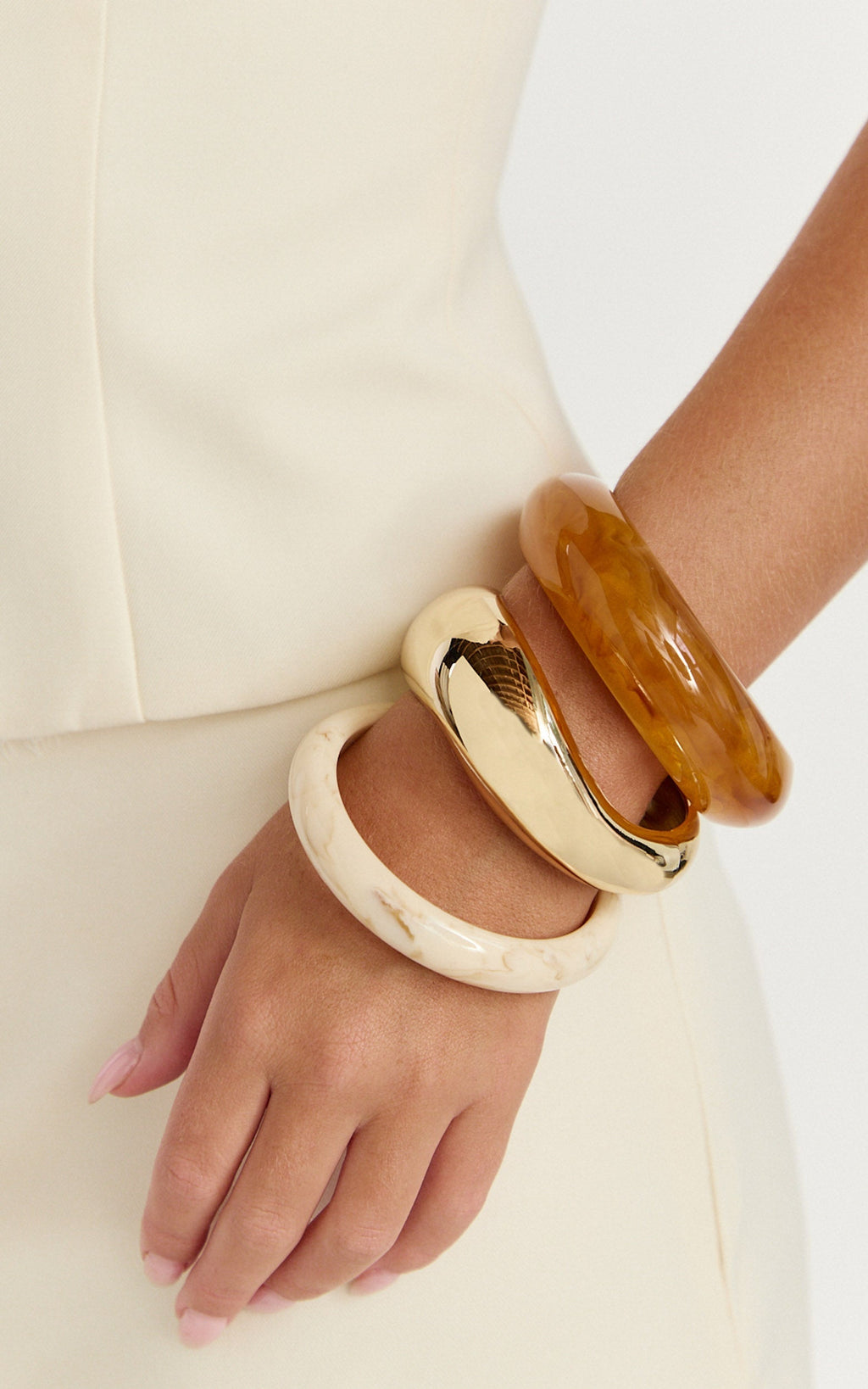 Claudette Bangle - 3 Pack Bangle in Gold