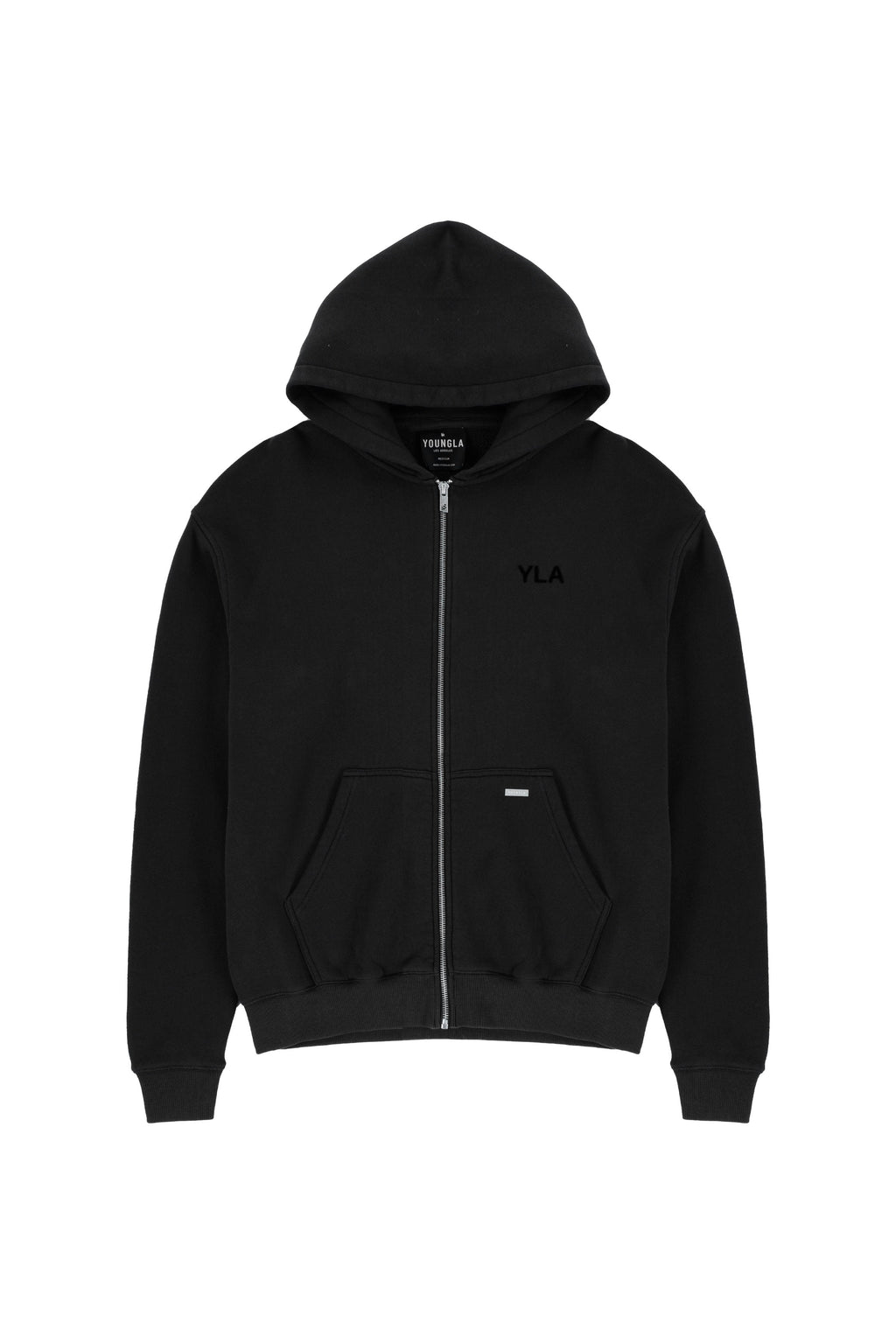 515 Monarch Zip-up Hoodie - Black Wash / Small