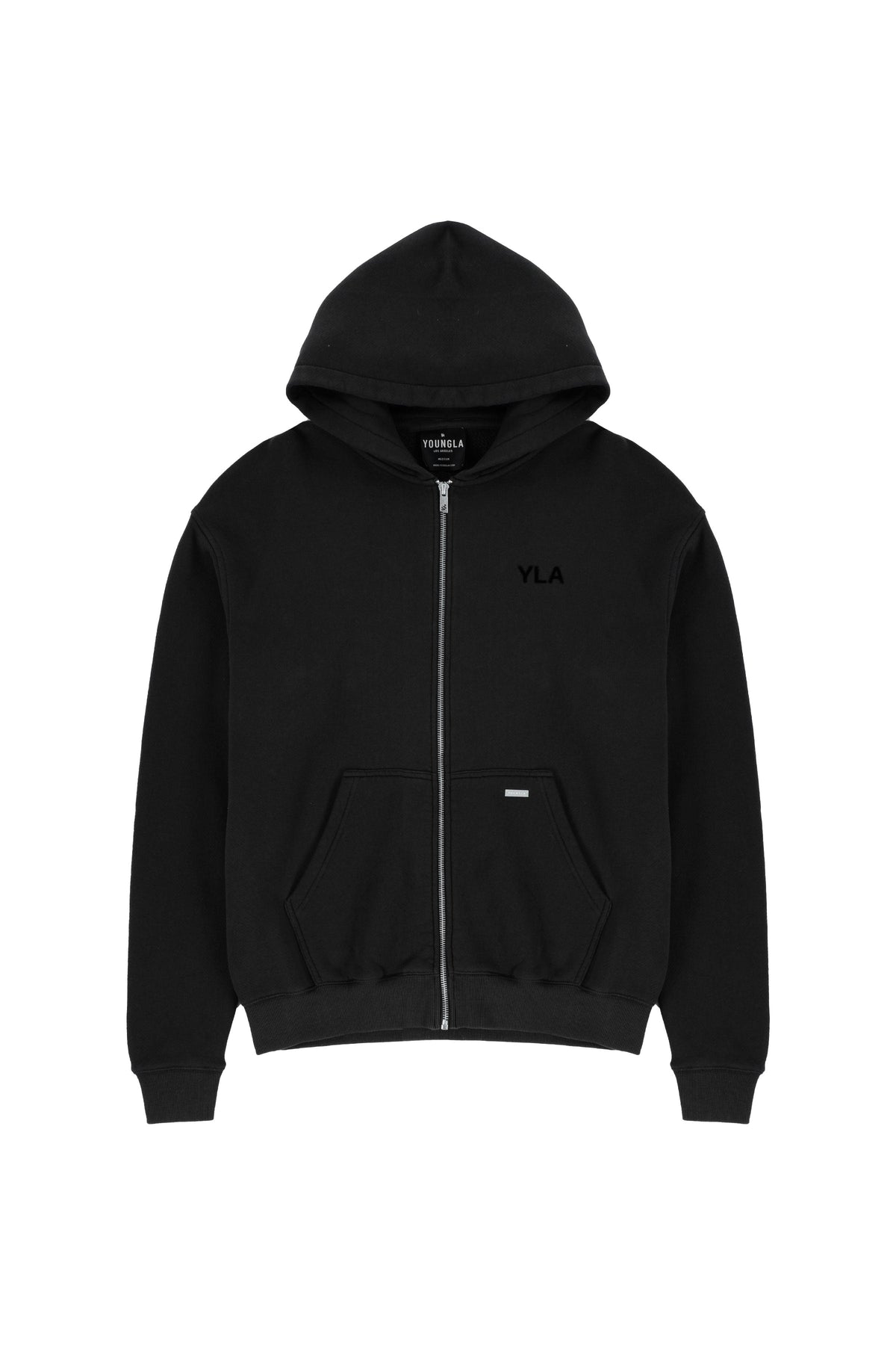 515 Monarch Zip-up Hoodie - Black Wash / Small