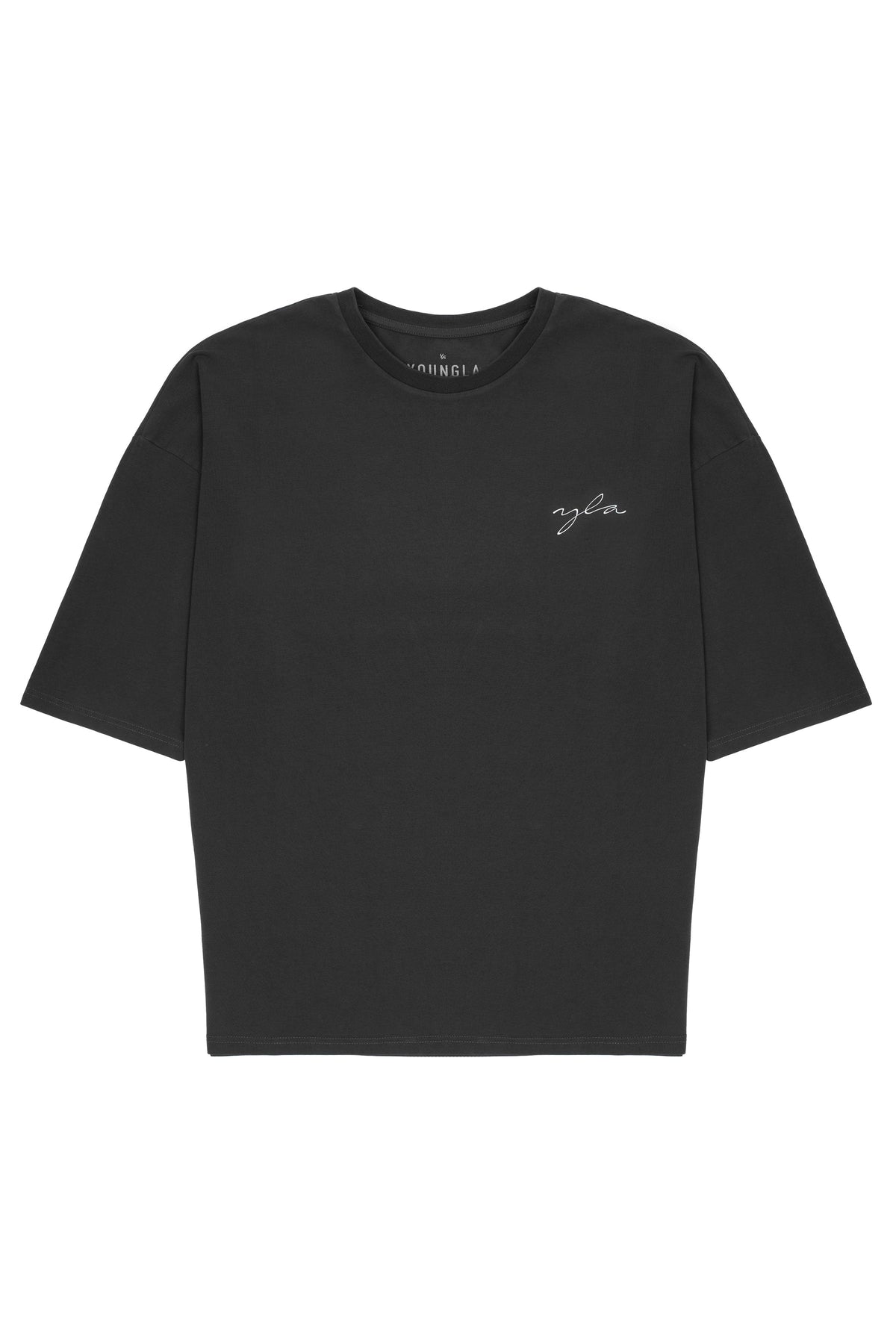 464 Skyline Super Sized Tees - Black Wash / Small