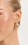 Denise Earrings - Stud Earrings in Gold