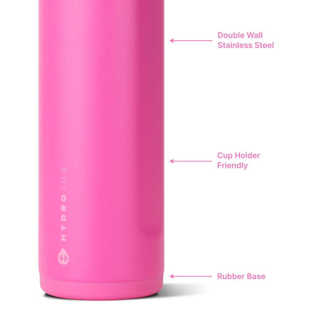 Razzle 24oz Ease2o Features: Locking Lid, Stainless Steel, Rubber Base