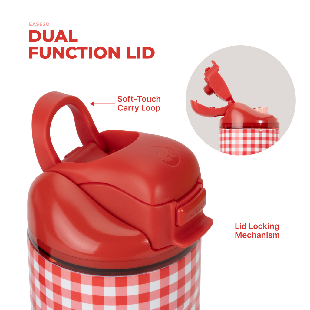 Summer Picnic Ease2o 32oz Dual-Function Lid with Soft-Touch Carry Loop