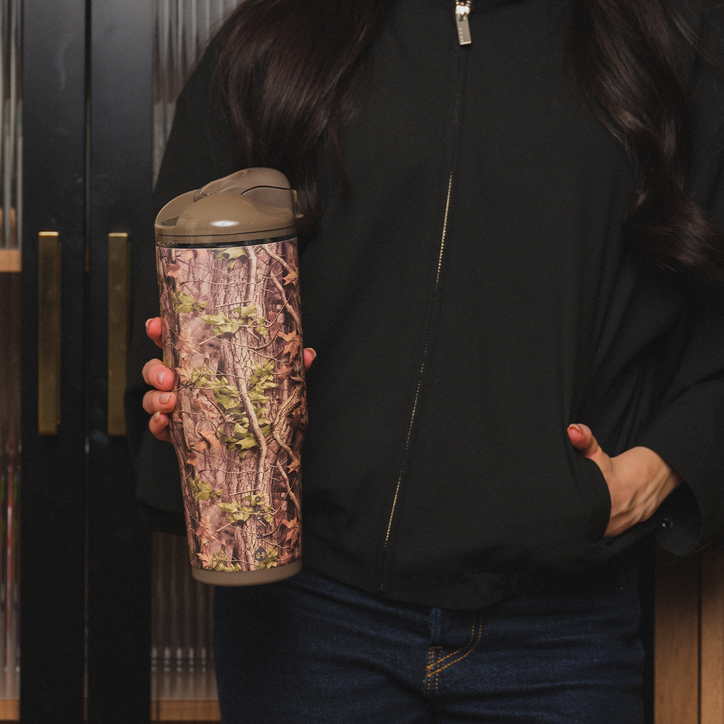Person Holding 32oz Woodland HydroJug Ease2o