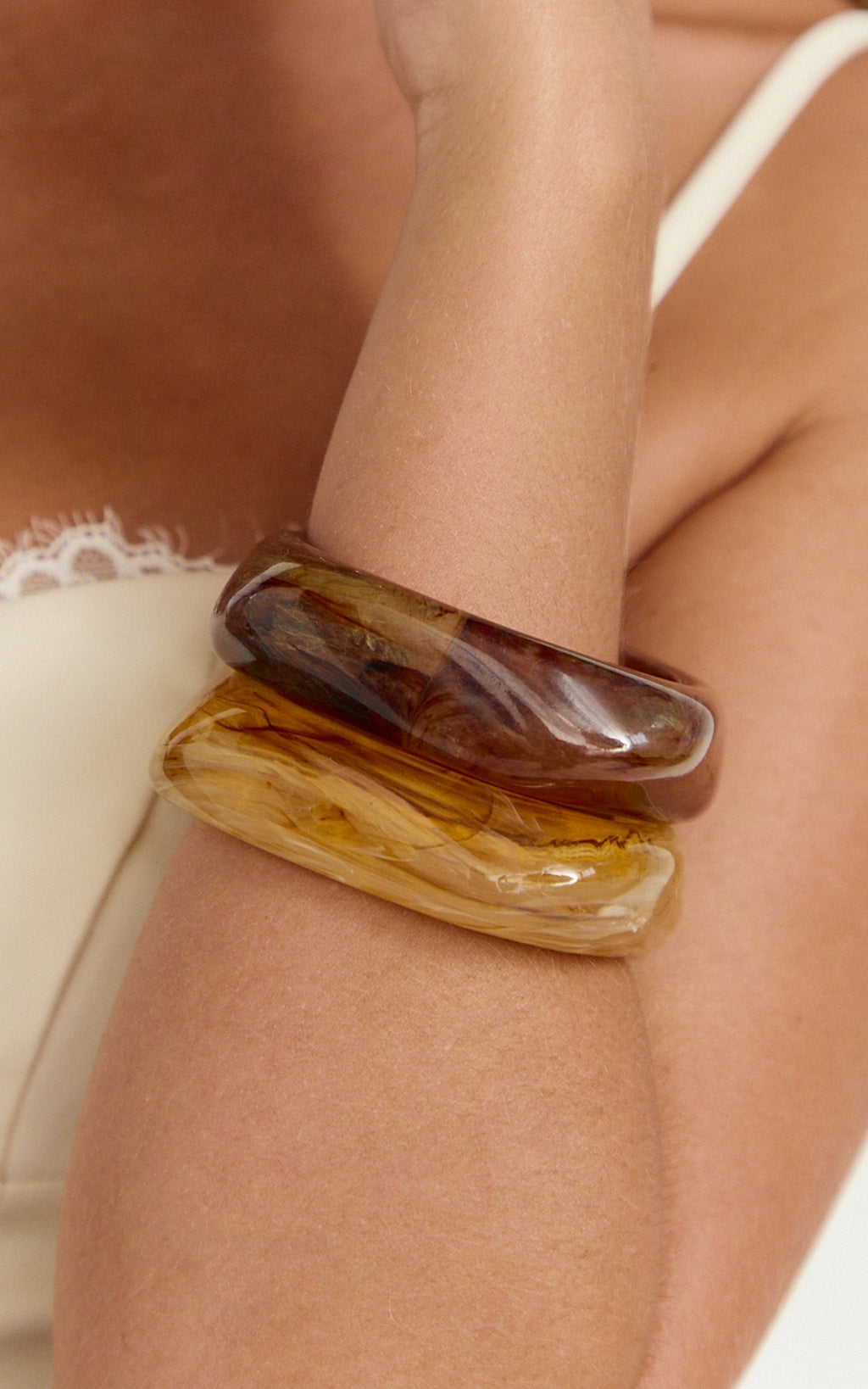 Elaine Bangle - 2 Pack Bangle in Neutral