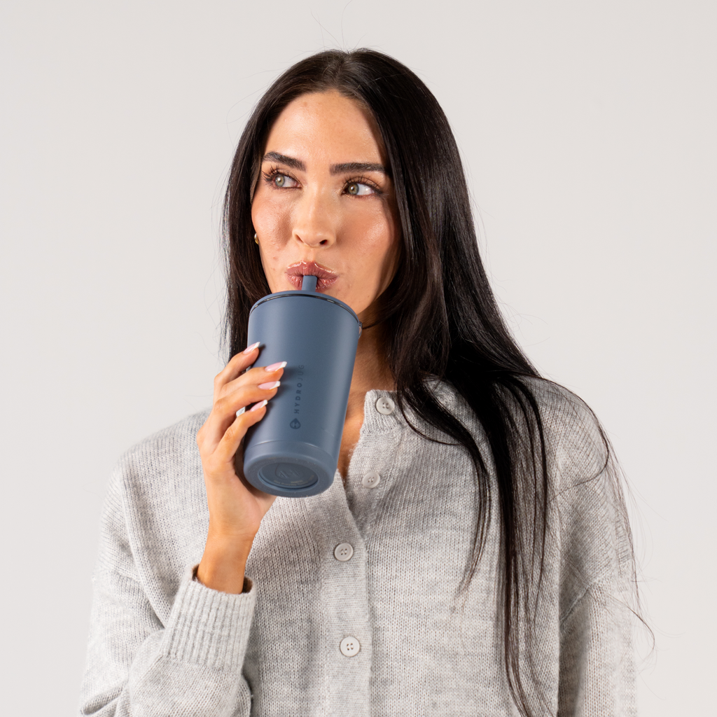 Woman Drinking from Cascade Everyday Tumbler 14oz