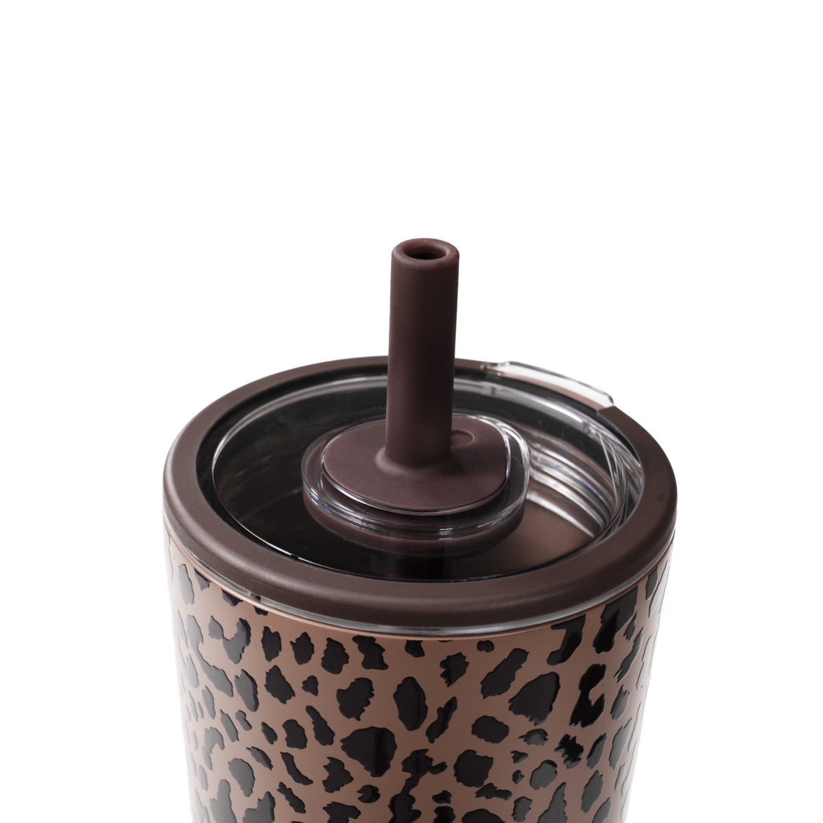 Brown Leopard Everyday Tumbler 20oz Straw Lid