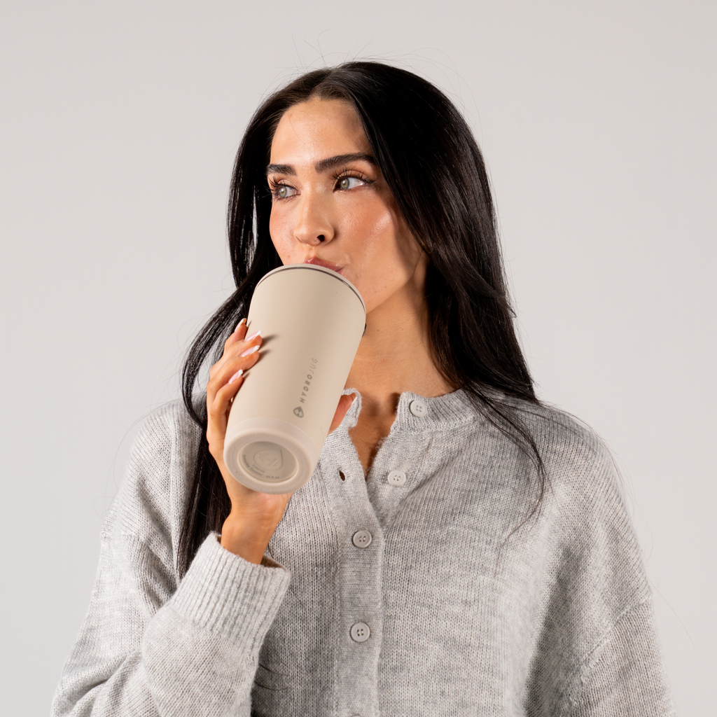 Woman Drinking from Dune Everyday Tumbler 20oz