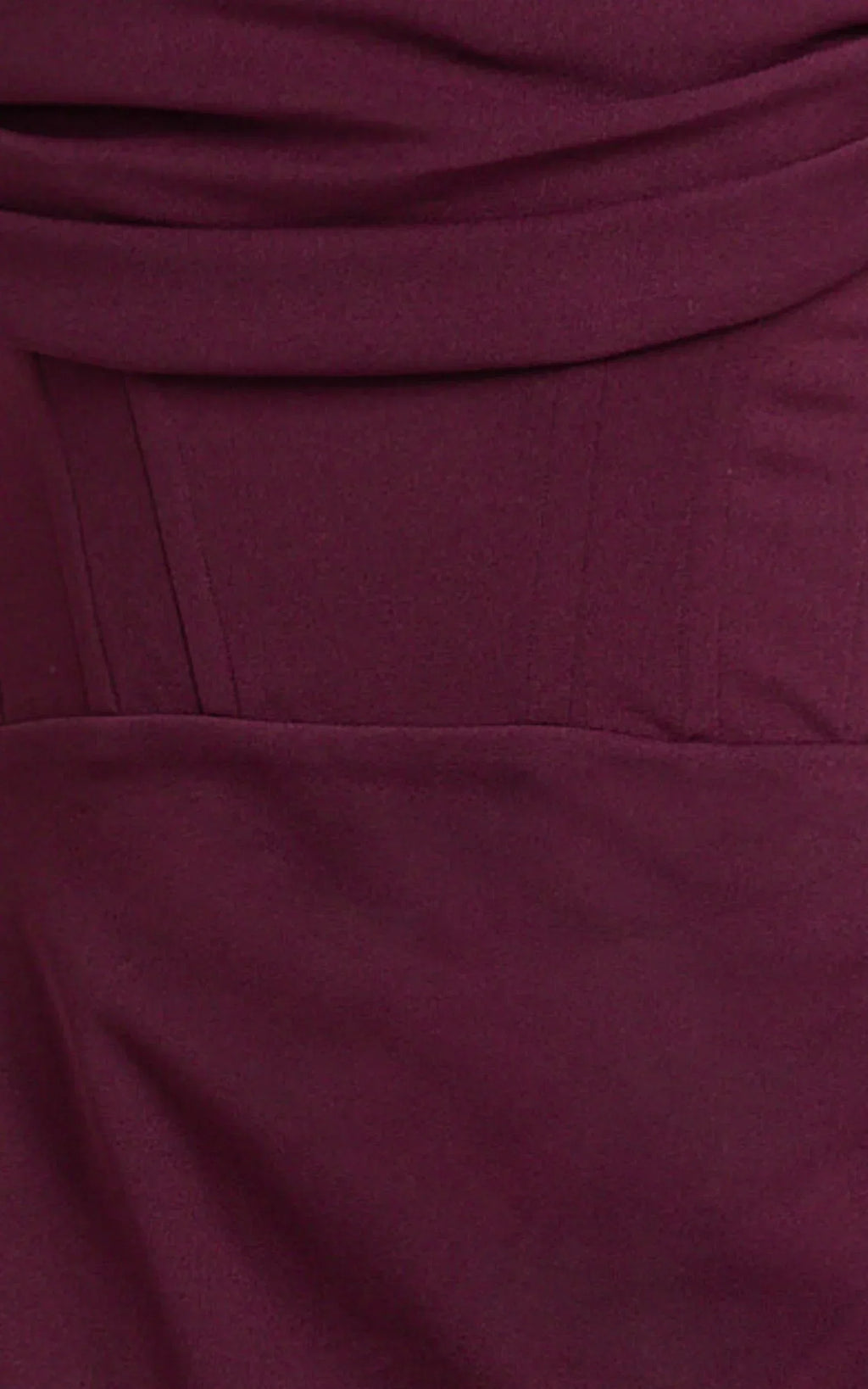 Marcel Maxi Dress - Off Shoulder Corset High Split Dress in Wine