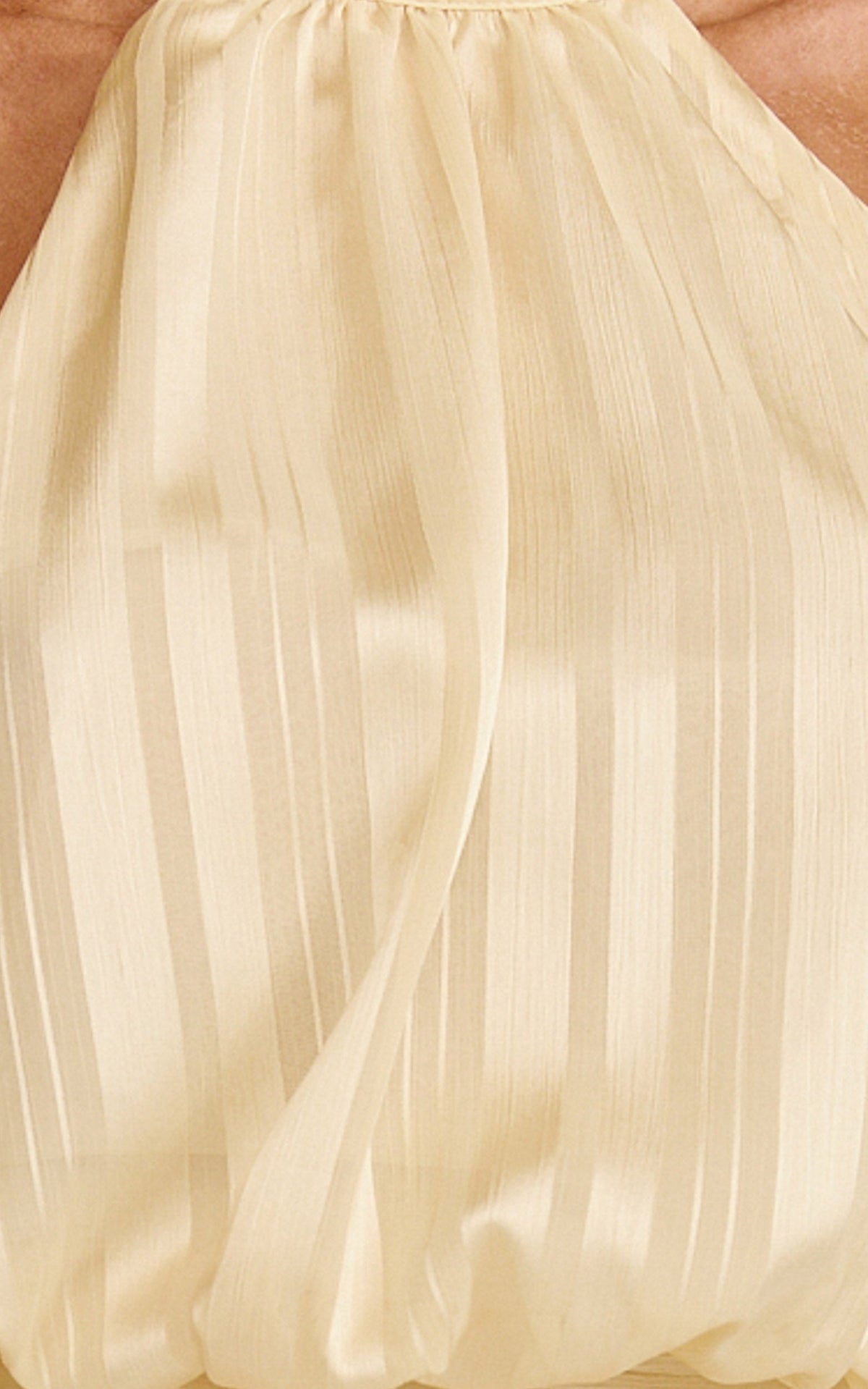 Giselle Top - Backless Halter Top in Lemon