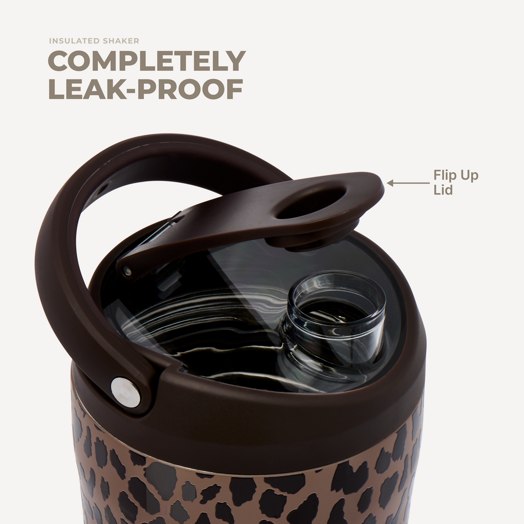 Insulated Shaker (24oz) - Brown Leopard - image 4
