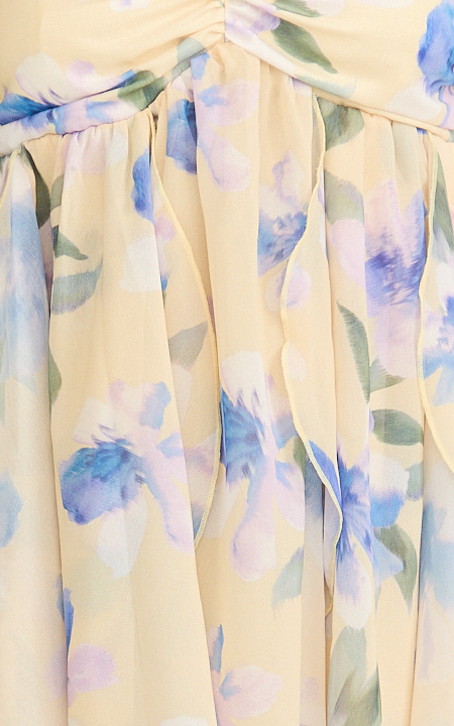 Juliette Mini Dress - Ruffle Fit And Flare Dress in Femme Floral Print