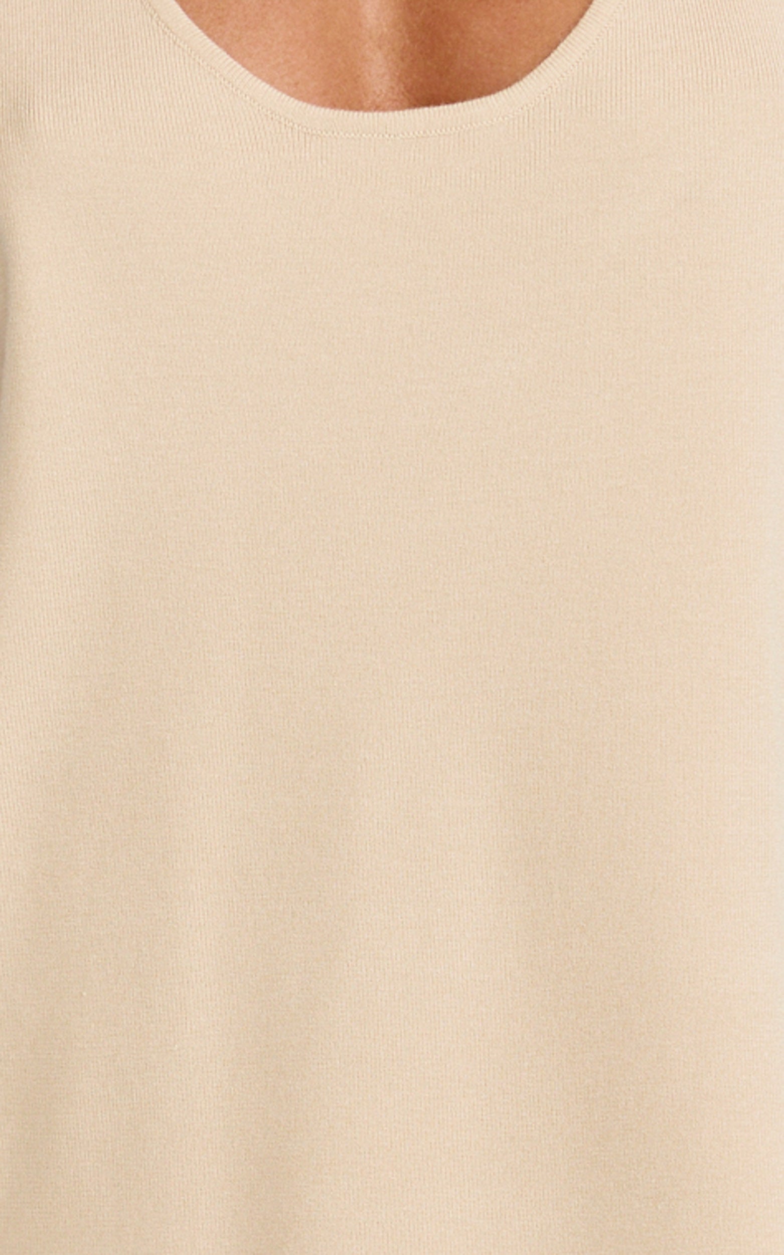 Leonie Two Piece Set - Knit Shell Top and Pant Set in Cream