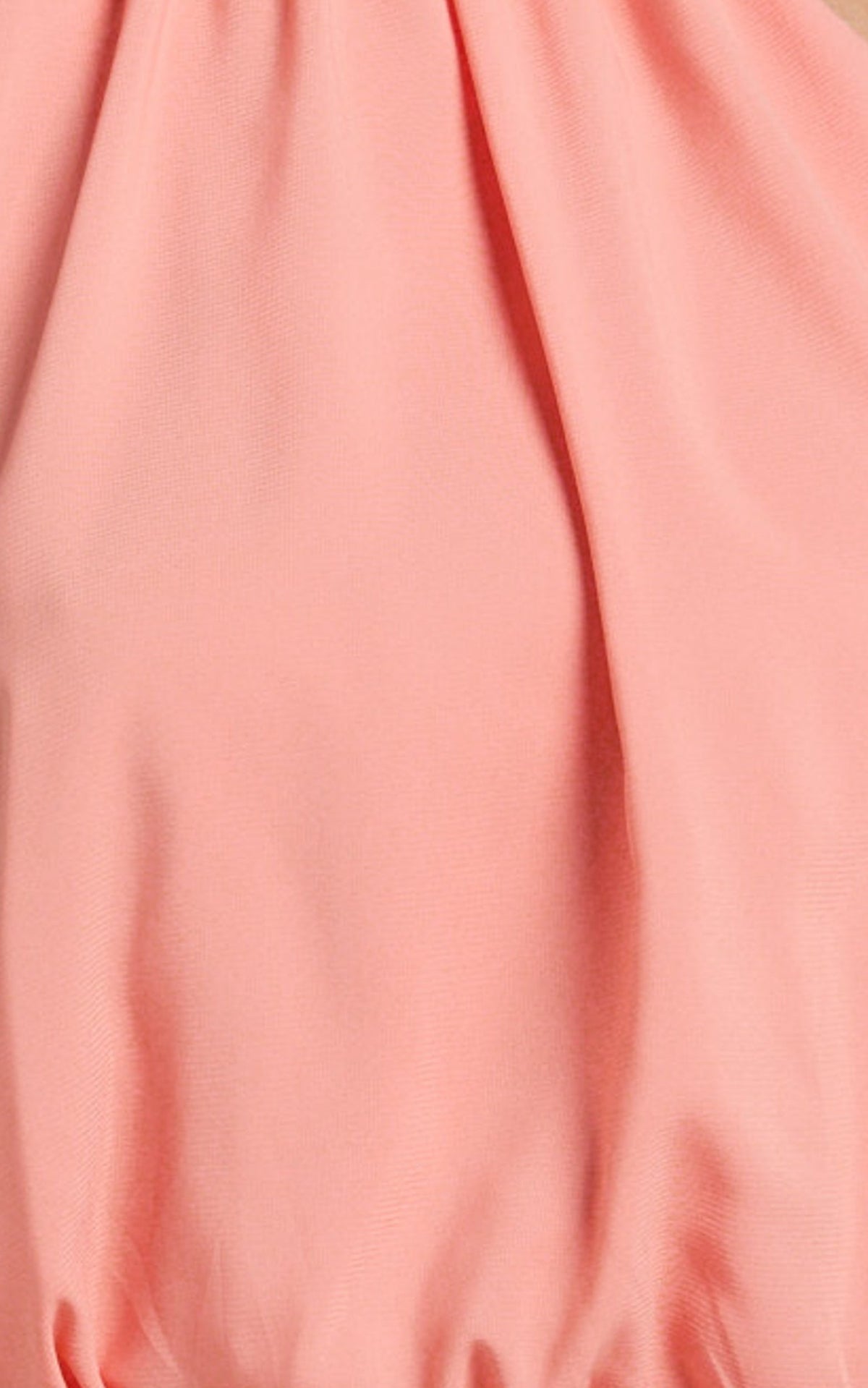 Melanie Top - Halter Neck Top in Grapefruit