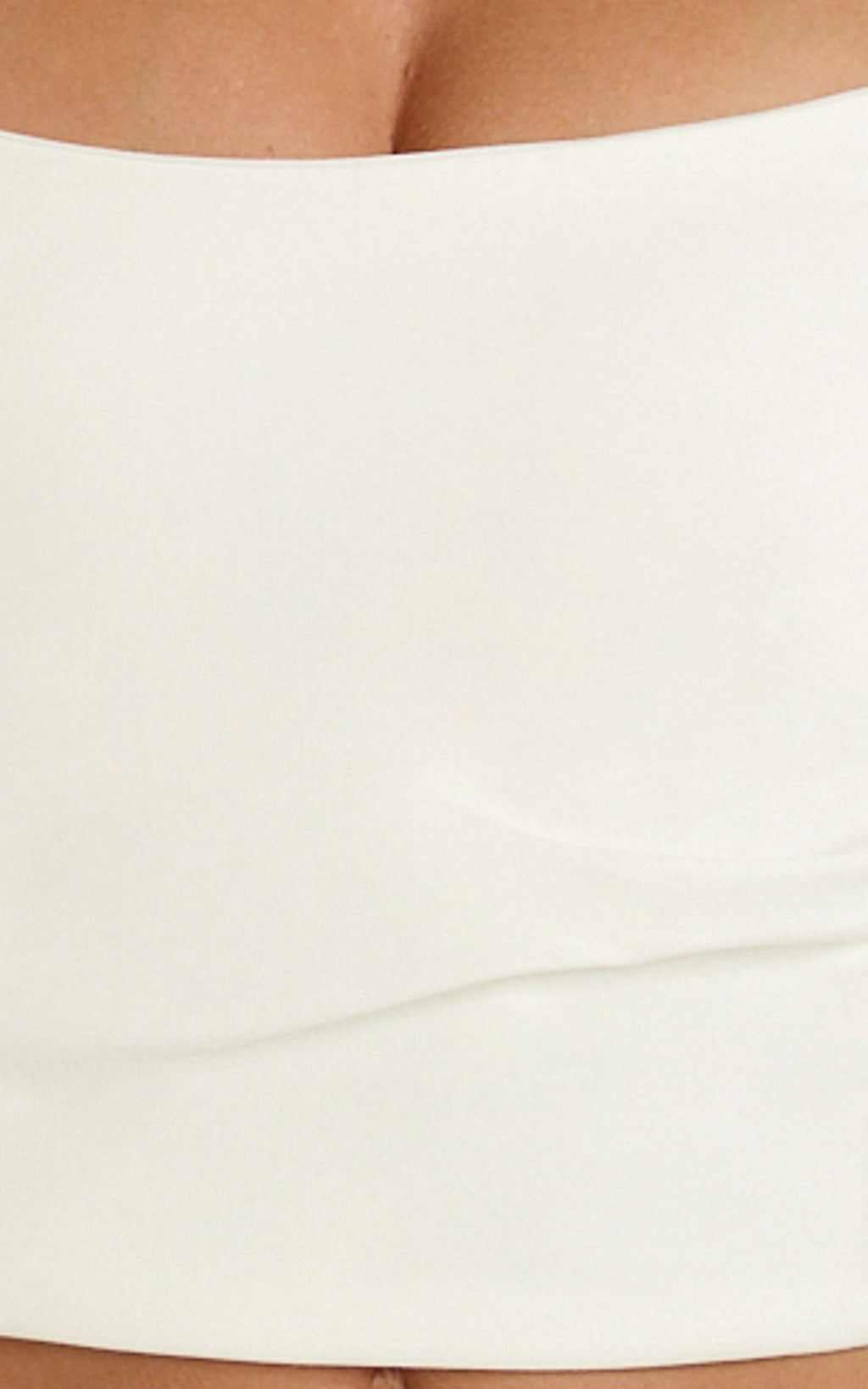 Pietra Top - Strapless Structured Top in White