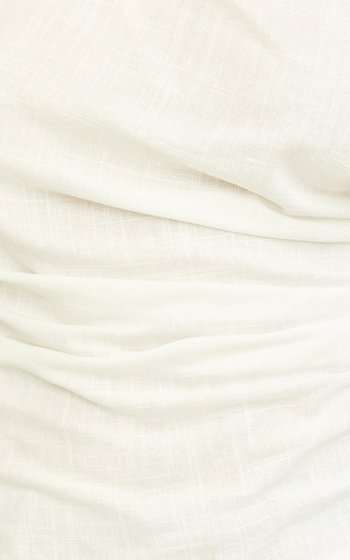 Robilyn Top - Off Shoulder Linen Look Top in White