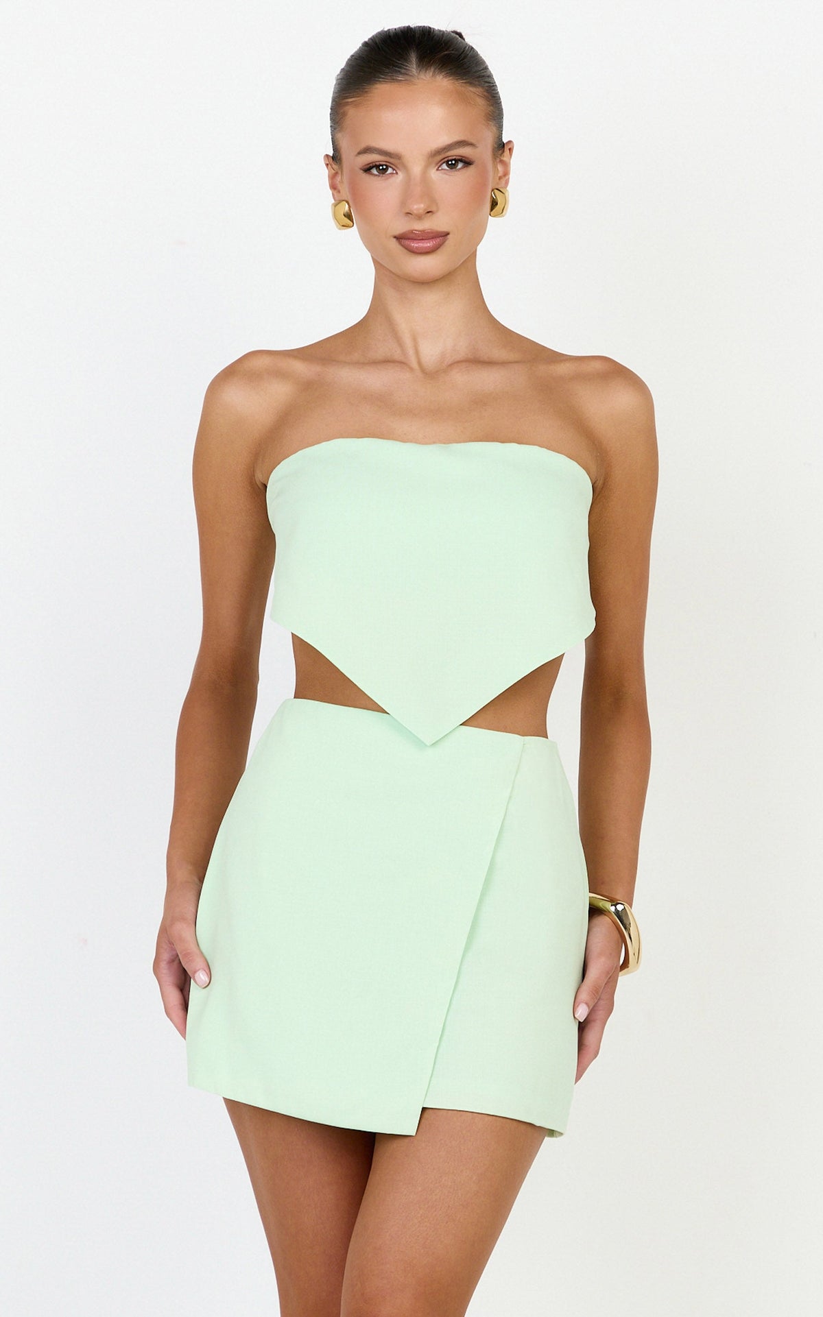 Robyn Top - Bandana Tie Back Top in Sage