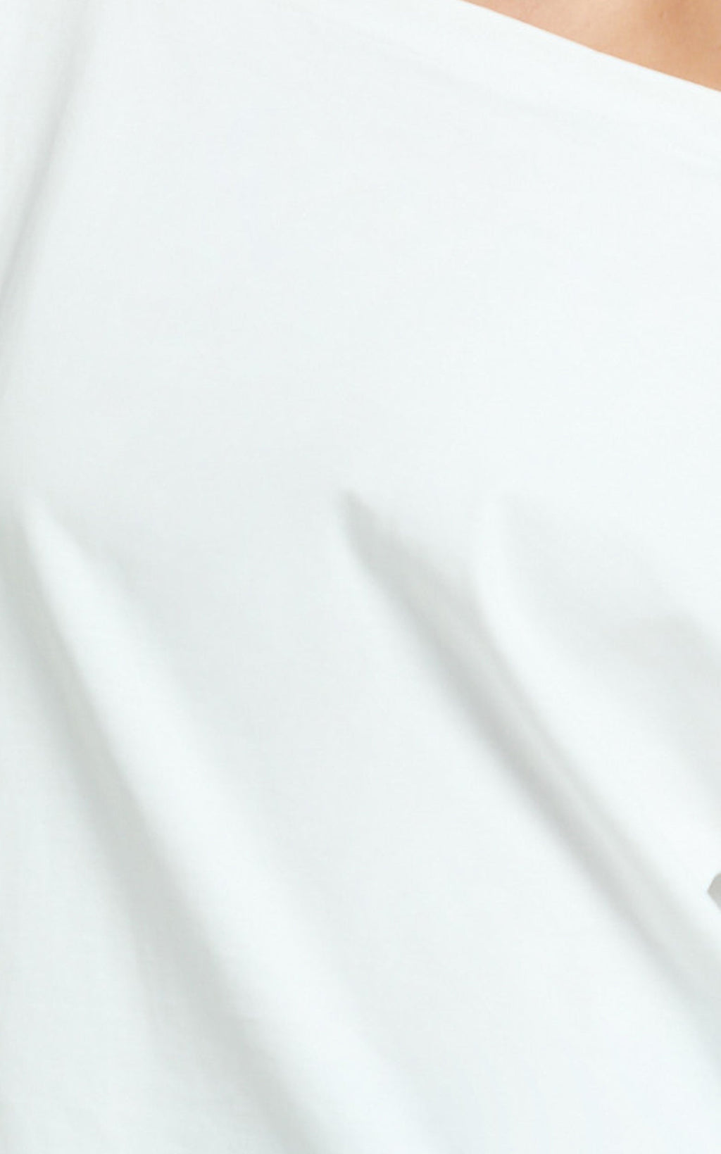 Ruby Top - Off Shoulder Asymmetrical T-shirt in White