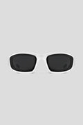 9111 Twinriders White sunglasses with polarized UV400 lenses and EVA foam padding.