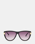 DONI Black Frame Cateye Purple Gradient Lens Sunglasses | Steve Madden
