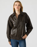HENSON Coco Faux Leather Long-Sleeved Women's Jacket | Steve Madden