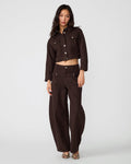 DOVE Espresso Button-Up Denim Set Women's Jean Jacket | Steve Madden
