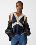 ELINOR Midnight Sleeveless Lace Women's Top | Steve Madden
