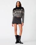 TIFFANIE Griffin Grey Lace Women's Mini Skirt | Steve Madden