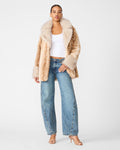 CARMELINA Smokey Brown Faux Fur Women's Coat | Steve Madden