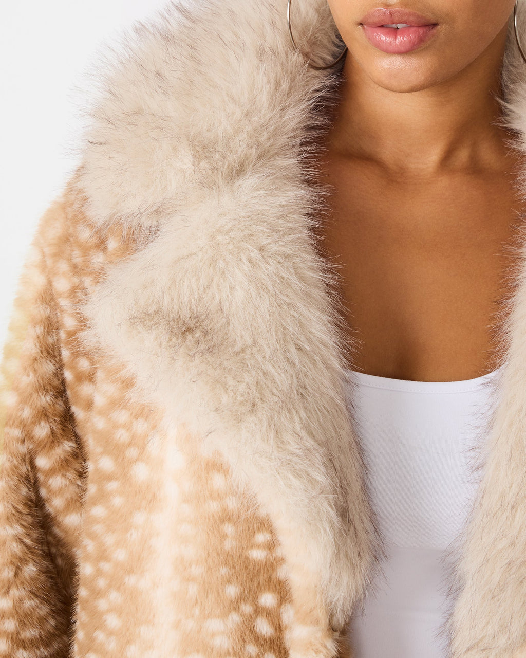 CARMELINA COAT SMOKEY BROWN