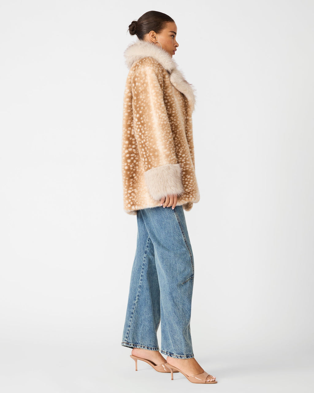 CARMELINA COAT SMOKEY BROWN