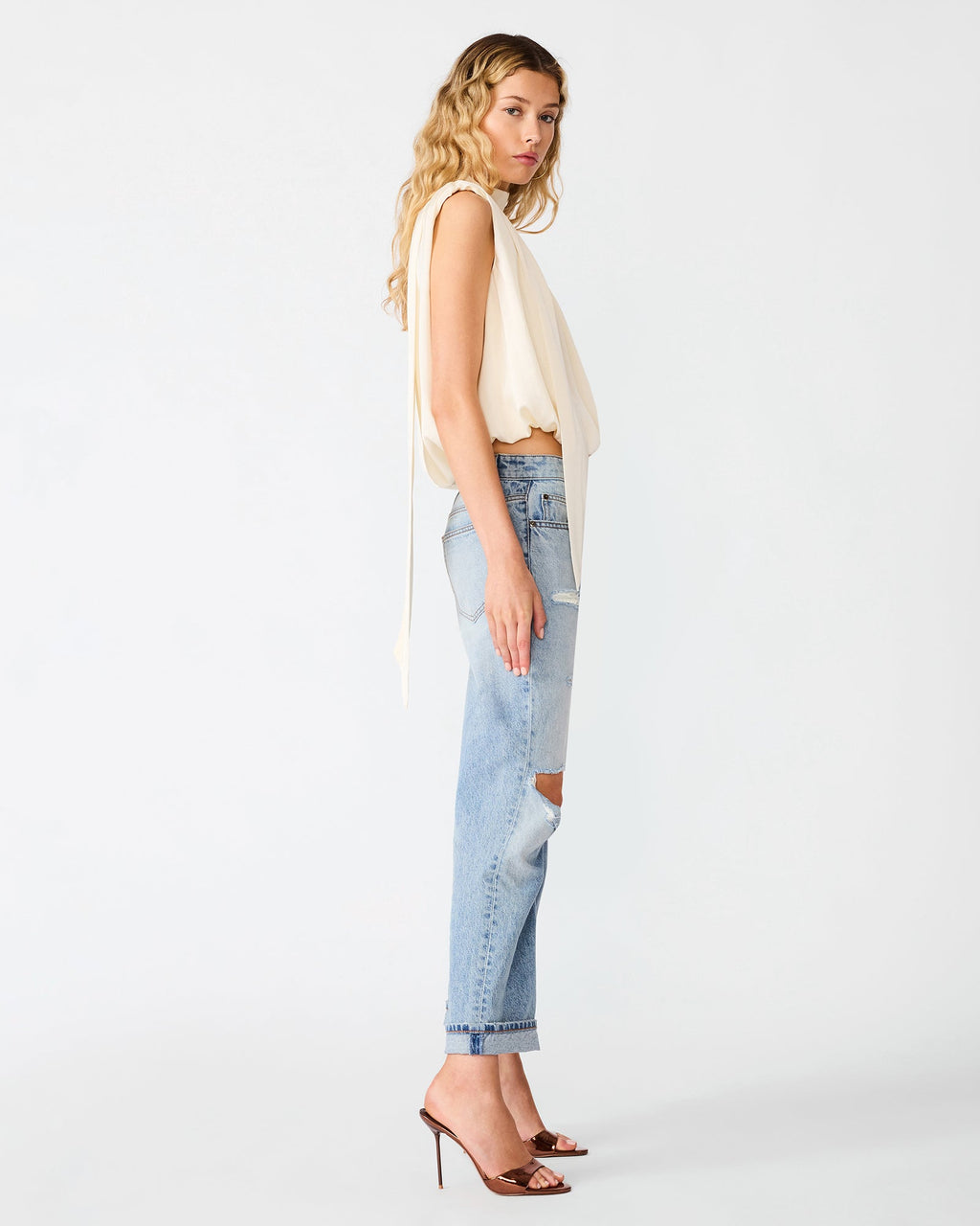 MELINNA TOP BIRCH WHITE