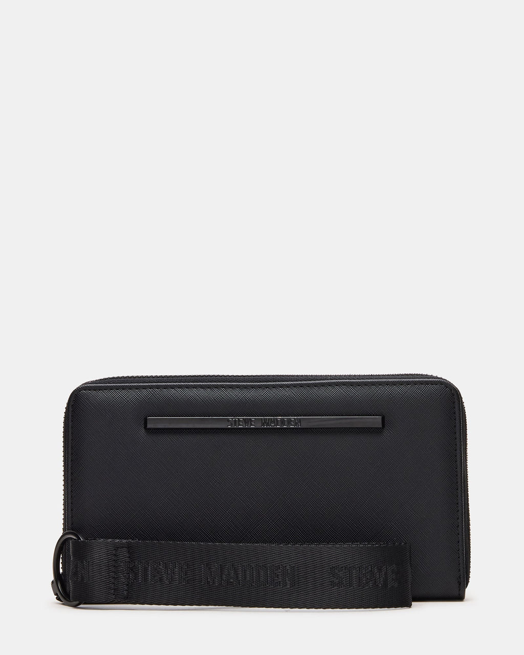 ZIP Wallet Black Zipper Cloure Wristlet Wallet | Steve Madden