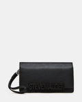 CABBYY Wallet Black Front Flap Wristlet Wallet | Steve Madden
