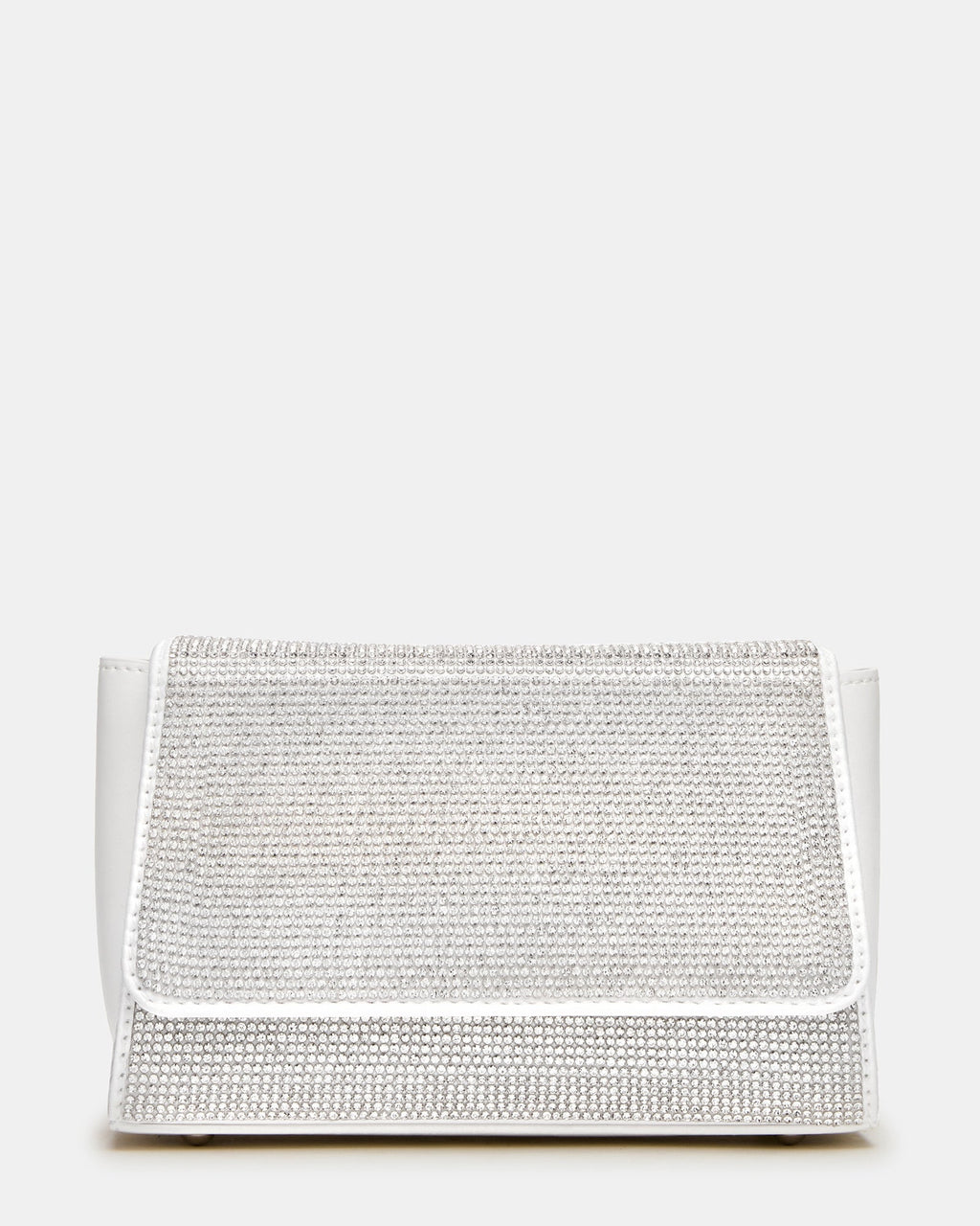 EVELINA Bag Rhinestones Angular Rhinestone Embellished Crossbody Mini Clutch Handbag | Steve Madden