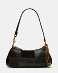 IRINA Patchwork Dark Multi Charms Shoulder Bag | Steve Madden