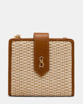 JEM STRAW Light Natural Bifold Wallet | Steve Madden