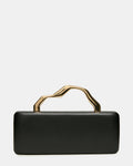 LEENA Bag Black Wavy Metal Clutch Handbag | Steve Madden