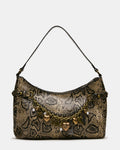 LIANNA Bone/Multi Slouchy Bag Charms Shoulder Handbag | Steve Madden