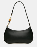 SEREN Black Marble Beaded Strap Shoulder Bag Handbag | Steve Madden