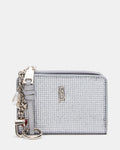 SORELLA Silver Bifold Zipper Wallet | Steve Madden
