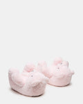 Kids' BUDDIES Pink Faux Fur Bear Slip-On Girls' Flats | Steve Madden