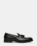 EZZO Black Leather Tassel Boat Slip-On Men's Loafer | Steve Madden