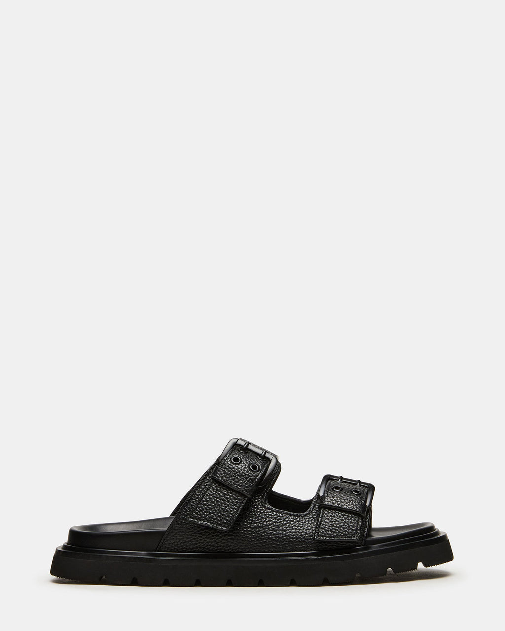 LUXOR Black Slide Footbed Men's Sandal | Steve Madden