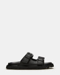 LUXOR Black Slide Footbed Men's Sandal | Steve Madden