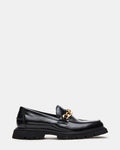 NEEO Black Box Gold Chain Slip-On Lug Men's Loafer | Steve Madden