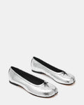 CALICO Silver Crinkle Split Toe Tabi Women's Ballet Flat | Steve Madden