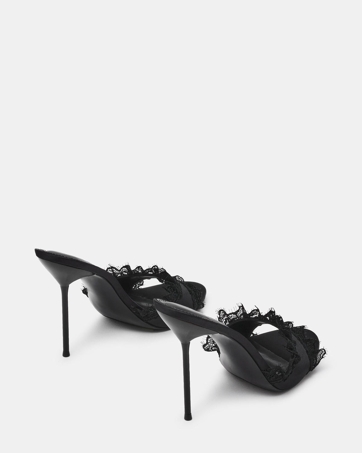 DAVINA BLACK SATIN LACE