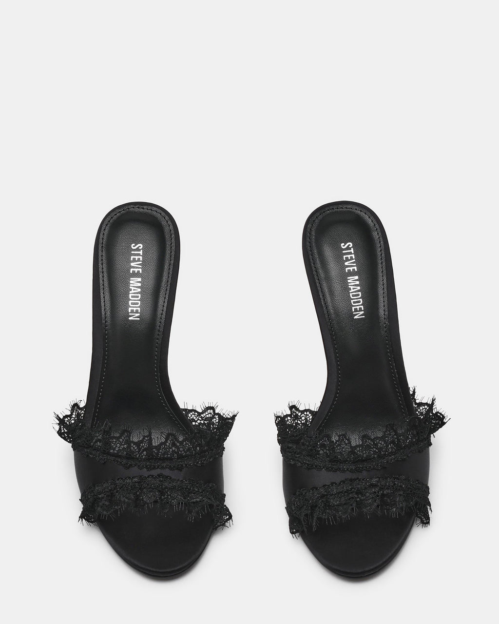 DAVINA BLACK SATIN LACE
